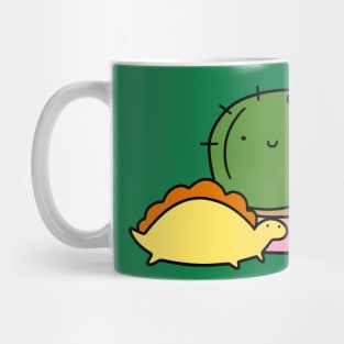 Cactus and Little Stegosaurus Mug